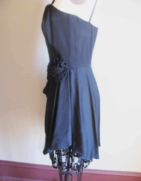 Vintage 1990s Black Evening Dress with Sequined L… - image 3