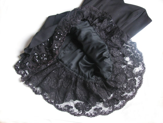 Vintage 1990s Black Evening Dress with Sequined L… - image 6