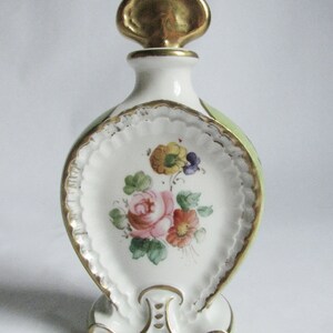 Beautiful Vintage French Porcelain Perfume Bottle