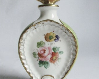 Beautiful Vintage French Porcelain Perfume Bottle