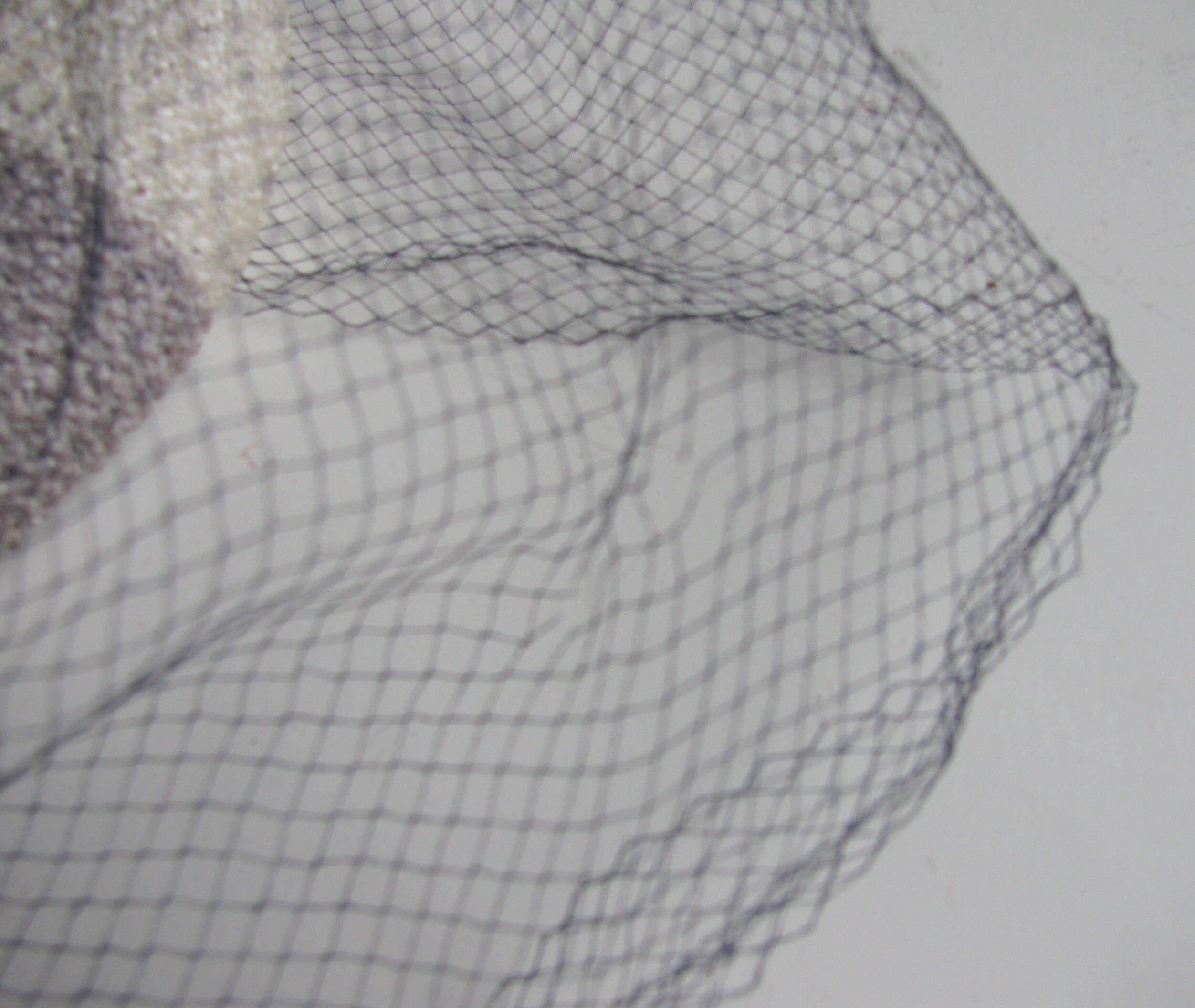 Vtg 50s 60s Demi Chapeau By Mr. John NY With Netting & Leaf Detail, S/7 Mr John Demi Chapeau - Etsy main image 4