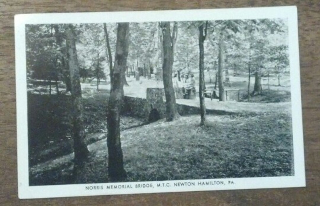 Norris Memorialbridge M.T.C. Newton Hamilton PA. 1946 Old Etsy