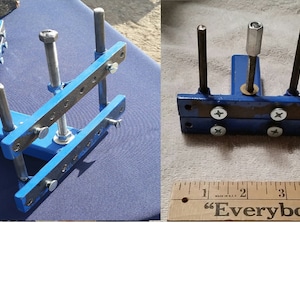 2 ROCK CLAMP LOT, 1 Medium clamp & 1 Small Clamp for holding end cuts, lapidary