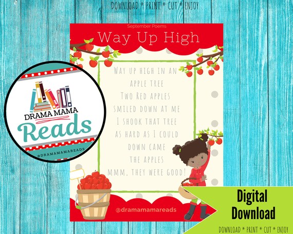 PRINTABLE APPLE ORCHARD Poetry Pack Coloring Pages - Etsy