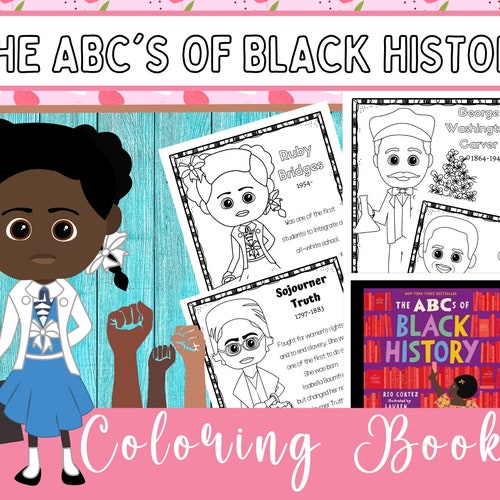 PRINTABLE Black History Month Coloring Book Black History - Etsy
