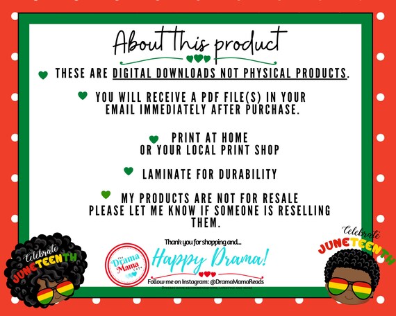 printable juneteenth coloring pages banner bookmarks and etsy