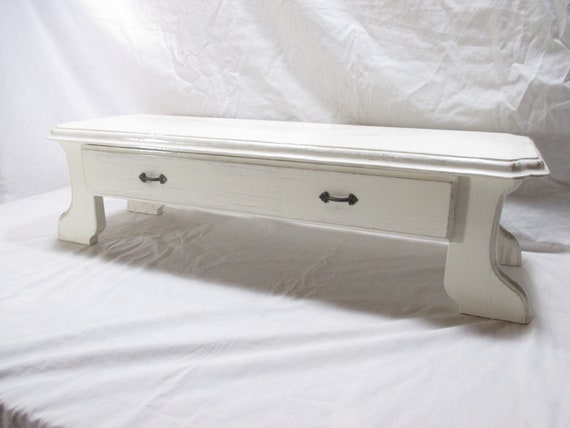 Long Monitor Stand Or Tv Riser Taller Variation With Drawer Etsy