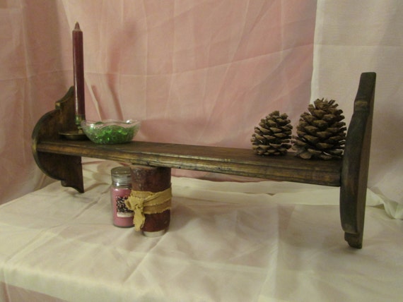 Bric A Brac Shelf Colonial Style Stained Etsy