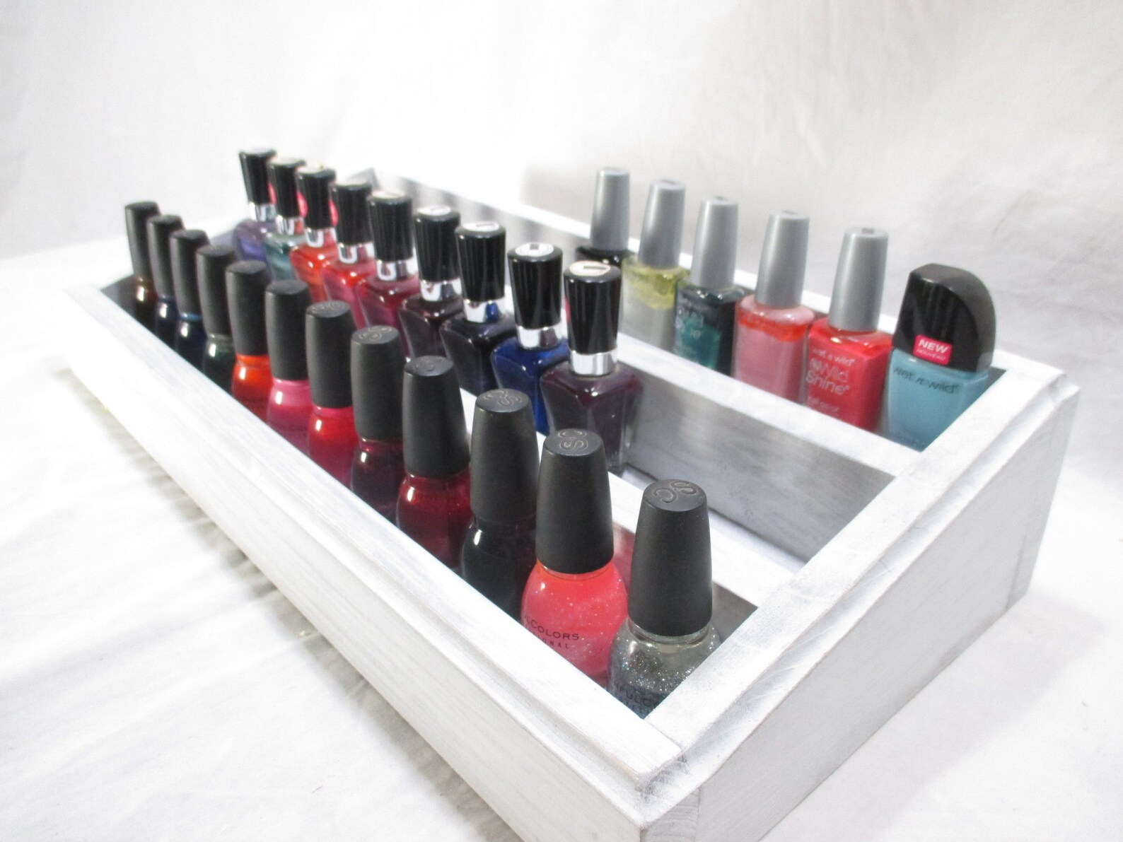 Nail Polish Stand Three Ascending Tiers Painted Etsy