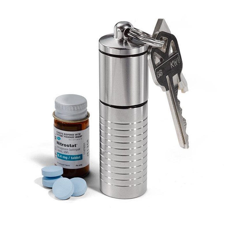 Extra Chamber for Keychain Pill Holder - Stainless Steel Add on ...