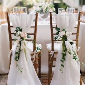 Wedding chair backs sale