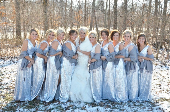 bridesmaid silver