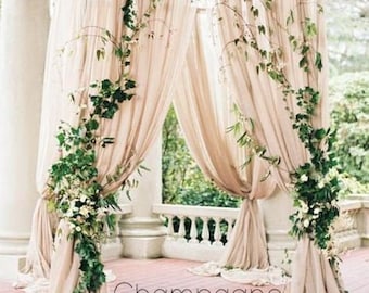 Preorder / Wedding Arch Fabric Drape / Georgette Draping Fabric for Wedding Backdrop / Photography background / wedding arch tree decor