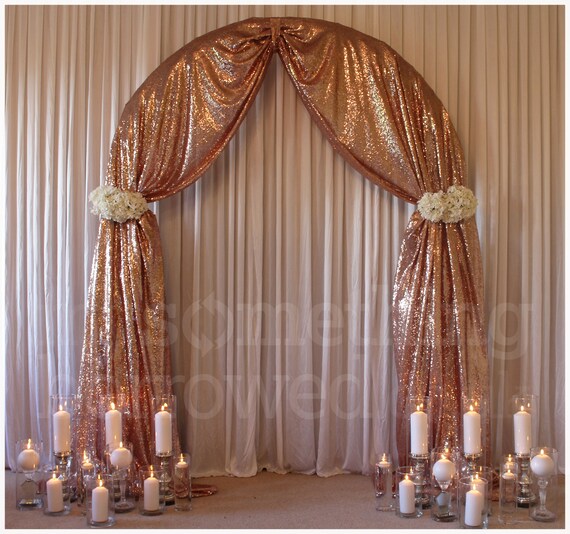 Tessuto drappeggiato per archi nuziali, 1 pannello, 4,7 m, in chiffon