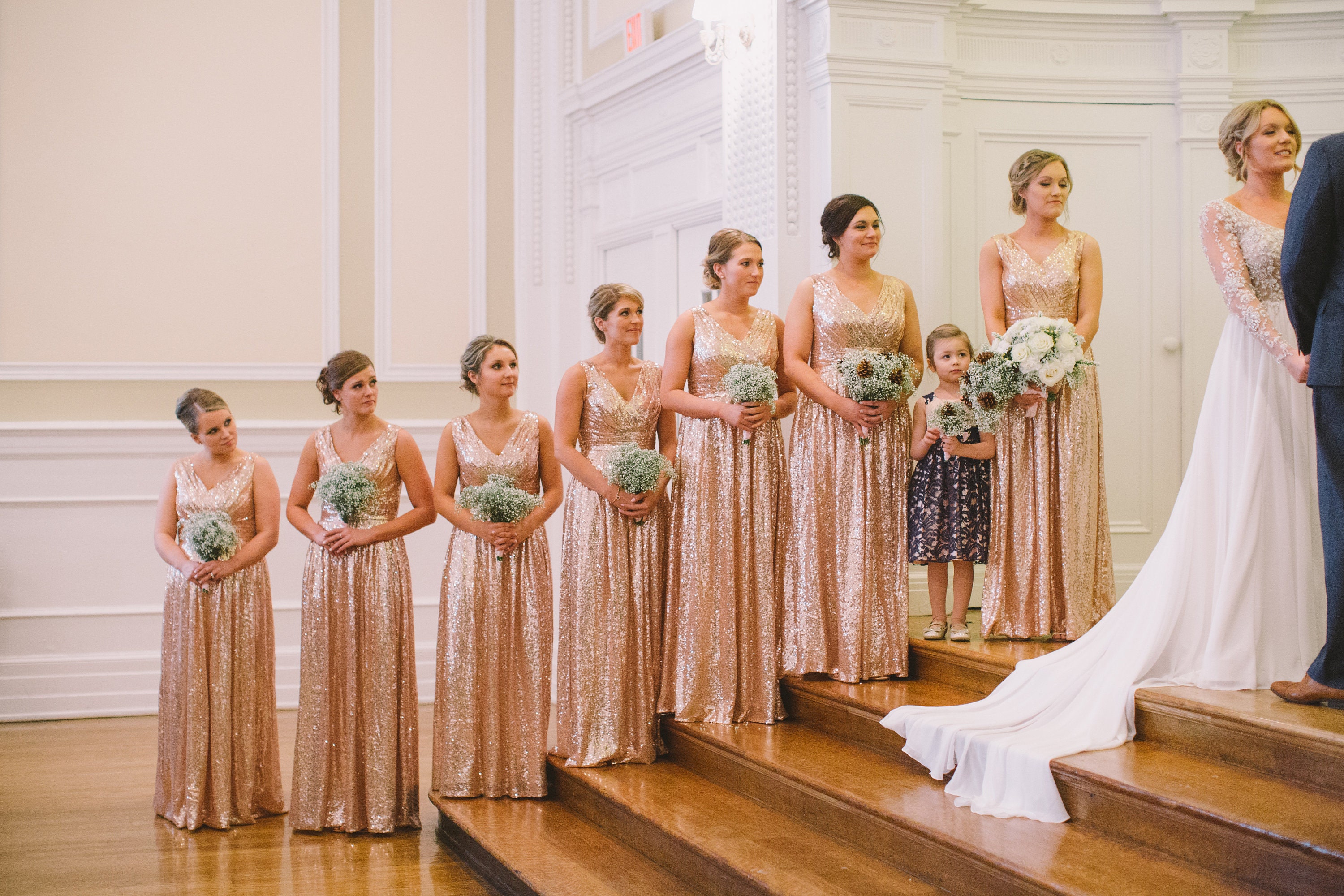 Rose Gold Bridesmaid Dress / 'Rosie' / Sequin Bridesmaid Dress / Wedding Party / Blush Bridesmaids / Flattering Sparkle / Junior Bridesmaid Rose Gold Bridesmaid Dress / 'Rosie' / Sequin Bridesmaid Dress / Wedding Party / Blush Bridesmaids / Flattering Sparkle / Junior Bridesmaid