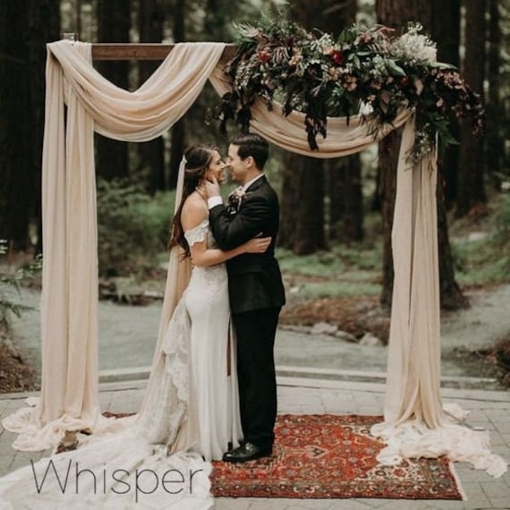Wedding Arch Fabric Drape / Georgette Draping Fabric for Wedding