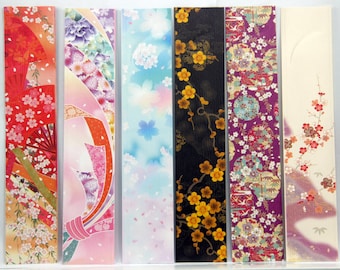 Japanese Paper Chopstick Sleeves - Origami Floral Designs, Set of 18