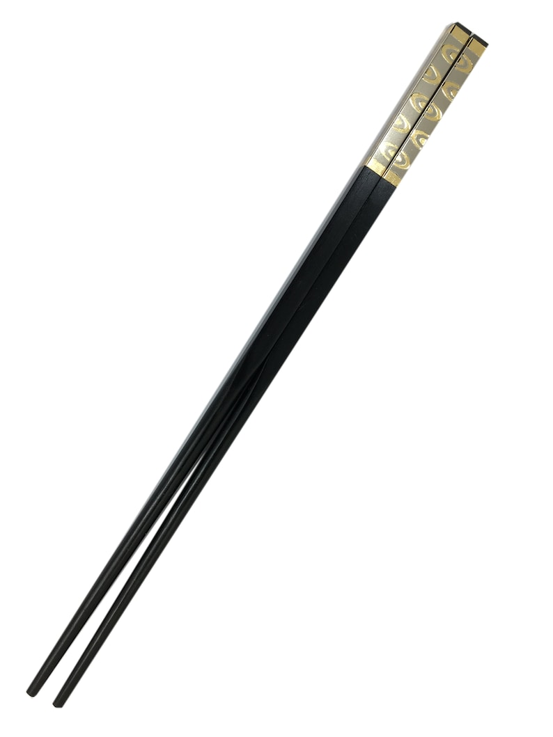 Stick for hair or sushi serving A Fancy wooden chopsticks wedding favor. Luxury Chopsticks Fancy Black