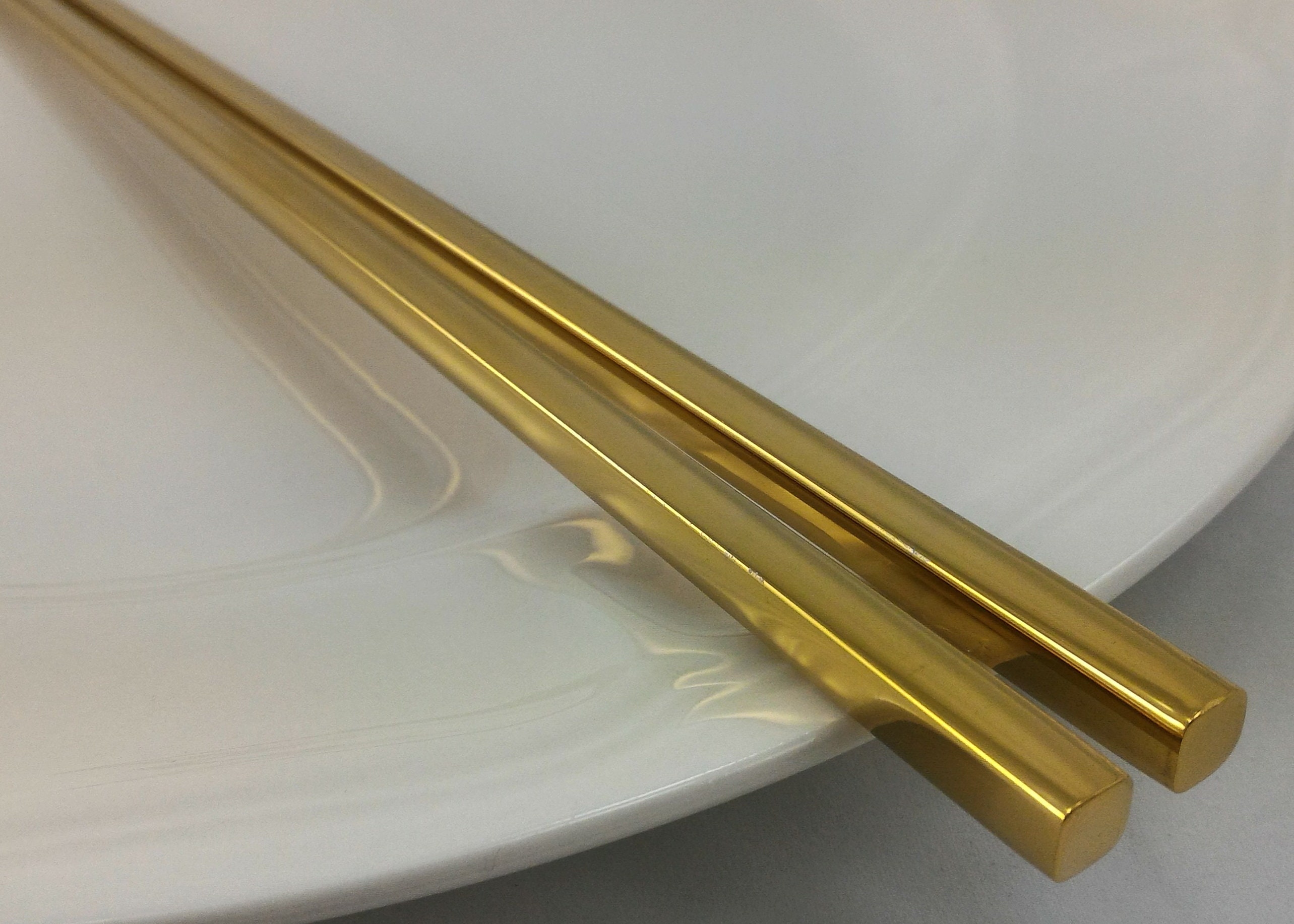 Pure Gold or Silver Chopstick. Metal Chopstick Deluxe Etsy