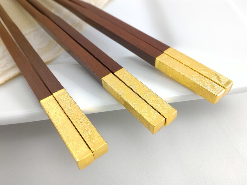 Chinese Golden Dragon Chopstick. Decorated Wedding Chopsticks Etsy