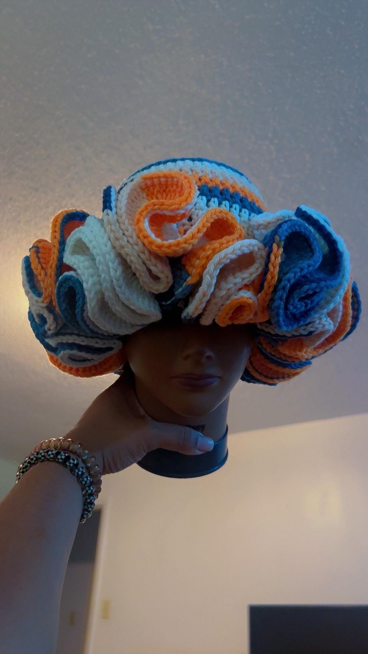 Multi Colored Ruffles Lace RTS ONLY* Multi-colored Blooming Ruffle Beanie - Etsy