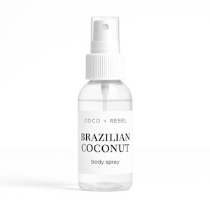 Brazilian Coconut - Natural Hair Perfume & Body Mist – Soft Scent Spray – Custom Fragrance for Hair +  Skin