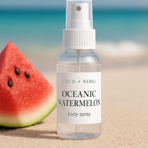 Oceanic Watermelon - Natural Hair Perfume & Body Mist – Soft Scent Spray – Custom Fragrance for Hair +  Skin