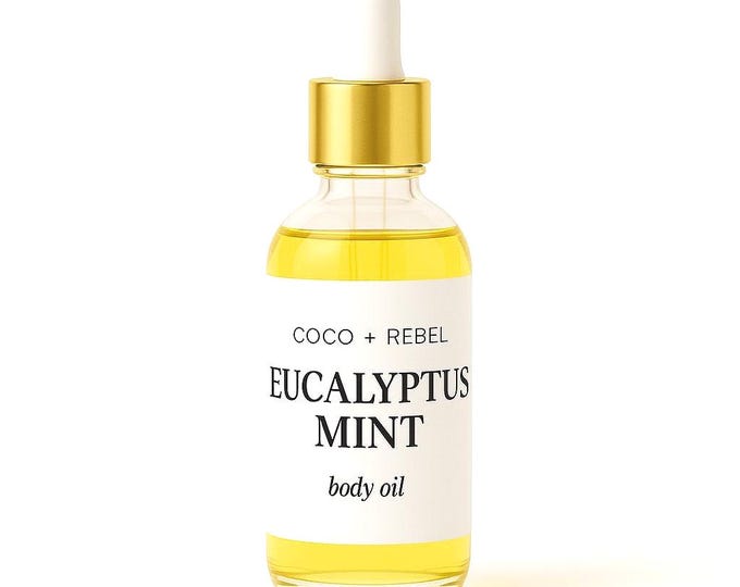 Eucalyptus Mint Body Oil (1oz) | Nourishing After Shower Bath & Massage Oil
