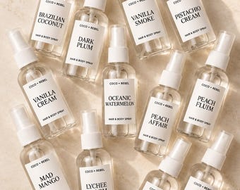 Travel Hair & Body Mist | Purse Perfume Spray | Choose Your Scent | TSA Friendly Fragrance Mist | Vegan Body Spray