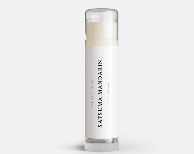 Satsuma Mandarin Solid Perfume | Citrus, White Musk (5ml Tube)