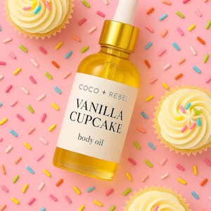 Vanilla Cupcake | Vanill Body Oil |Fragrance Body Oil | After Shower Bath Oil  | Massage Oil |  Nourishing Skincare