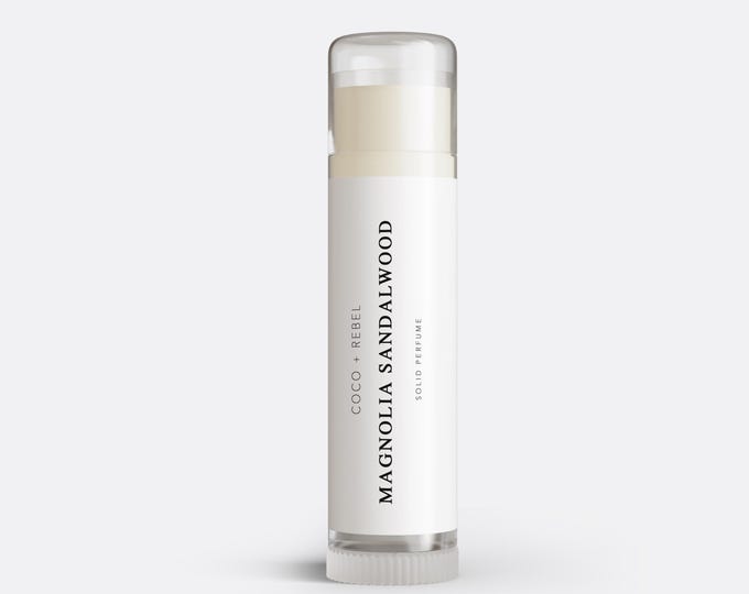 Magnolia Sandalwood Solid Perfume | Beeswax, Shea Butter Balm