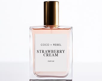 Handcrafted Strawberry Cream Perfume | Vanilla, Spun Sugar