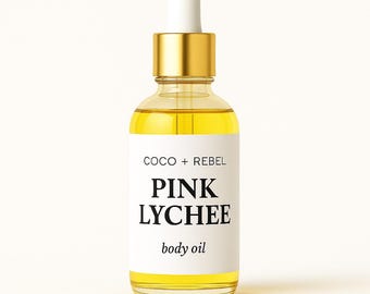 Lychee Fragrance Body Oil | Rose Petal Infused, Nourishing Skincare