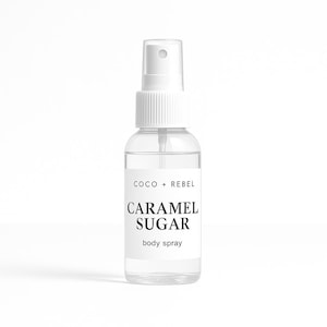 Caramel Sugar - Natural Hair Perfume & Body Mist – Soft Scent Spray – Custom Fragrance for Hair +  Skin