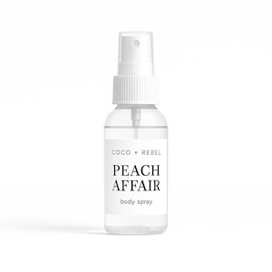 Peach Affair- Natural Hair Perfume & Body Mist – Soft Scent Spray – Custom Fragrance for Hair +  Skin