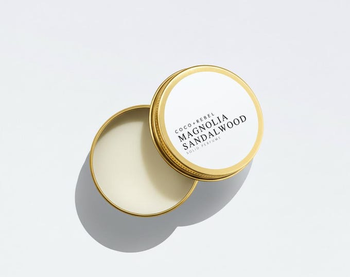 Magnolia Sandalwood Solid Perfume | Handmade Floral Balm