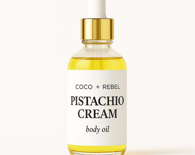 Pistachio Fragrance Body Oil | Almond & Vanilla, Nourishing Skincare
