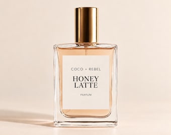 Honey Latte Perfume Oil – Vanilla Milk Honey Fragrance – Cozy Gourmand Scent – Sweet Caramel Vanilla – Roll On Perfume