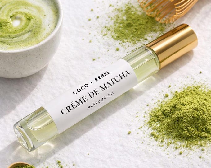 Matcha  Perfume Oil – Creamy Vanilla Green Tea Gourmand Fragrance
