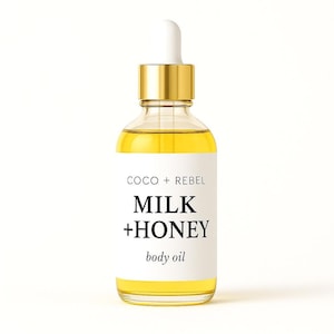 Milk + Honey Body Oil  | Milk and Honey Body Oil |Fragrance Body Oil | After Shower Bath Oil  | Massage Oil |  Nourishing Skincare