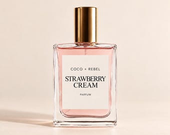 Handcrafted Strawberry Cream Perfume | Vanilla, Spun Sugar