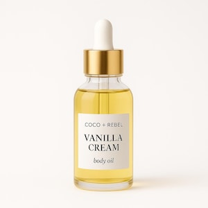 Vanilla Cream l |Fragrance Body Oil | After Shower Bath Oil  | Massage Oil |  Nourishing Skincare