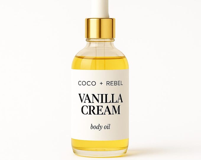 Vanilla Cream Body Oil | Nourishing Massage & Bath Oil