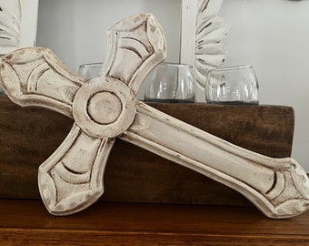 Cross   Made in  Guatemala of Solid Wood Hand Crafted perfect Farmhouse Decor