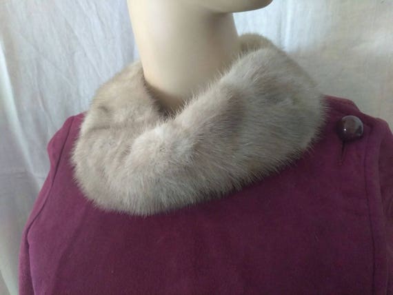 Vintage 60's MOD Plum Purple Suede Leather Jacket