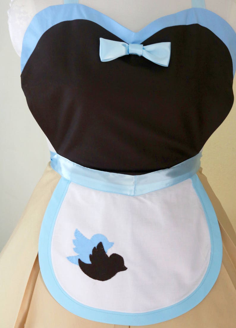 Cinderella Work Apron in a Retro Pinup Style