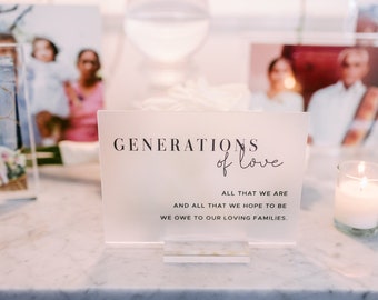 Generations of Love Sign