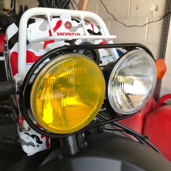 Honda Ruckus yellow transparent headlight film overlays