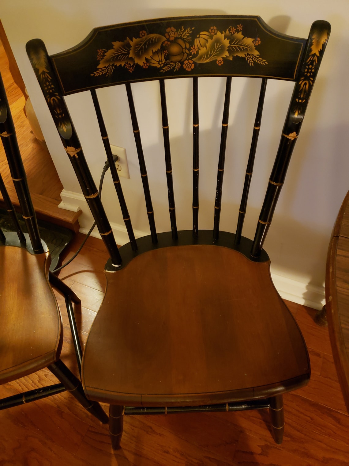 3 Matching L. Hitchcock Chairs Etsy
